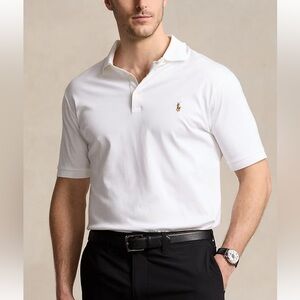 Ralph Lauren White‎ Polo Shirt Classic Cotton Short Sleeve